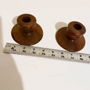 Classic Wooden Myrtle Candle Holders